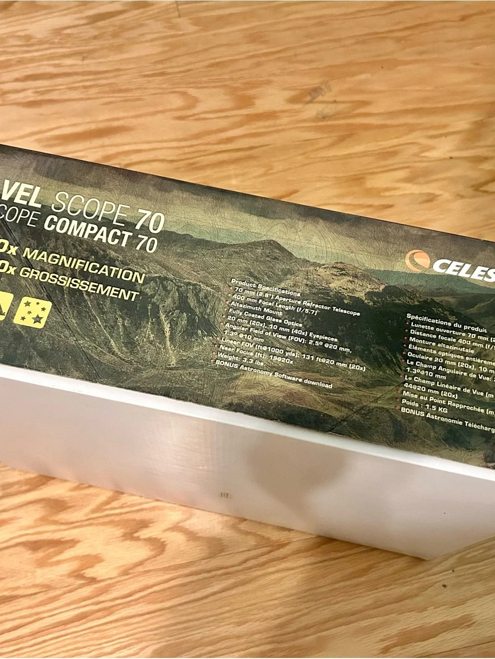 Travel Scope 70 Compact Telescope NIB — Black